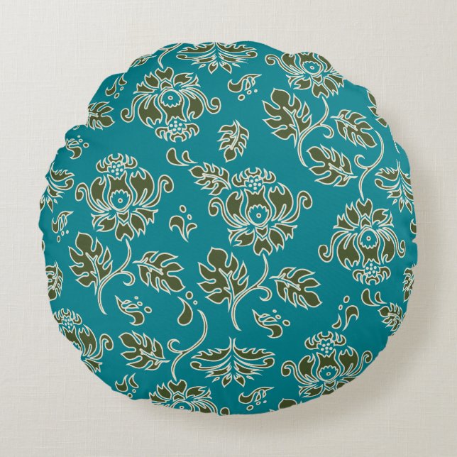 Coussins Ronds Kamaole Hawaï Protea Floral Réversible (Devant)