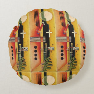 Coussins Ronds Kandinsky Moderne peinture Abstraite