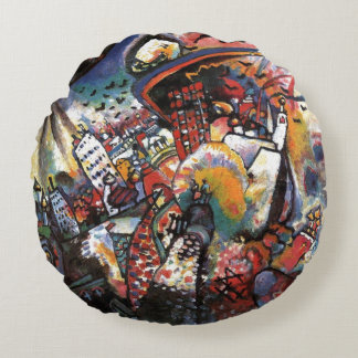 Coussins Ronds Kandinsky Moscou I Cityscape Art Abstrait