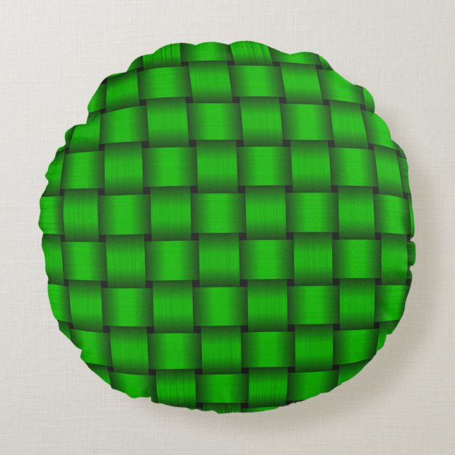 Coussins Ronds Kelly Green Ribbon Style (Devant)