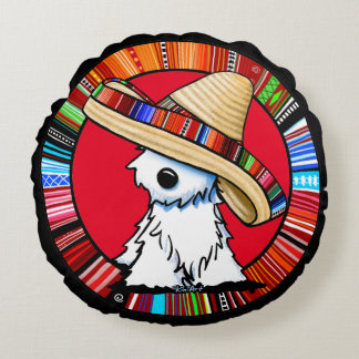 Coussins Ronds KiniArt Fiesta Westie
