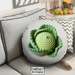 Coussins Ronds Kitsch moderne Granny Garden Crochet Cabine