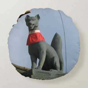 Coussins Ronds Kitsune キ ツ ネ (Fox) avec Bijou à la bouche