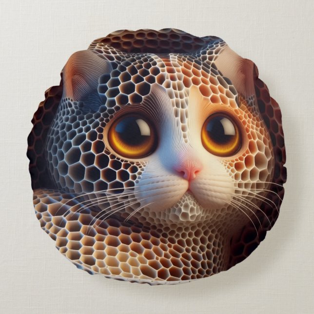 Coussins Ronds Kitty Round Pillow (Devant)