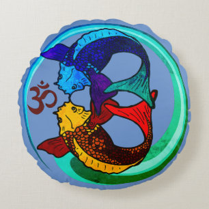 Coussins Ronds Koi compassion