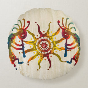 Coussins Ronds KOKOPELLI DUO SUN + vos idées