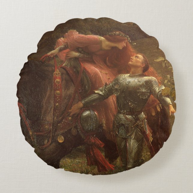 Coussins Ronds La Belle Dame sans Merci de Sir Frank Dicksee (Devant)