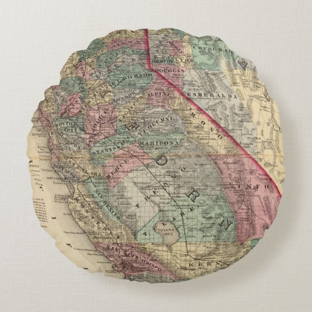 Coussins Ronds La Californie, Nevada 2 (Devant)