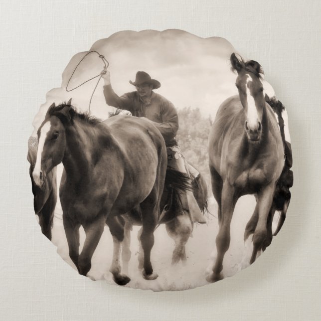 Coussins Ronds La Chase I (Devant)