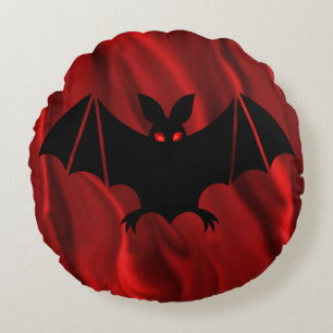 Coussins Ronds La chauve-souris vampire Déplaisante à l'Hallowe