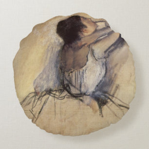 Coussins Ronds La Danseuse d'Edgar Degas, Art Vintage de Ballerin