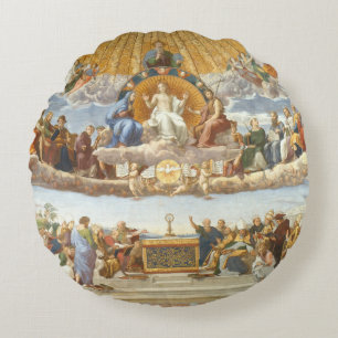 Coussins Ronds La Dispute du Saint Sacrement, Raphaël Sanzio