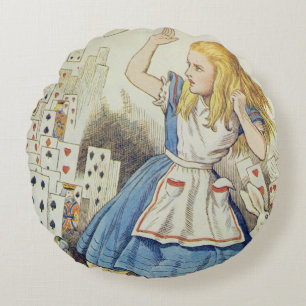 Coussins Ronds La douche des cartes