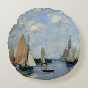 Coussins Ronds La jetée à la marée haute, Trouville