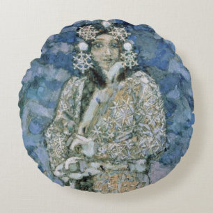 Coussins Ronds La jeune fille de neige, un croquis pour l'opéra