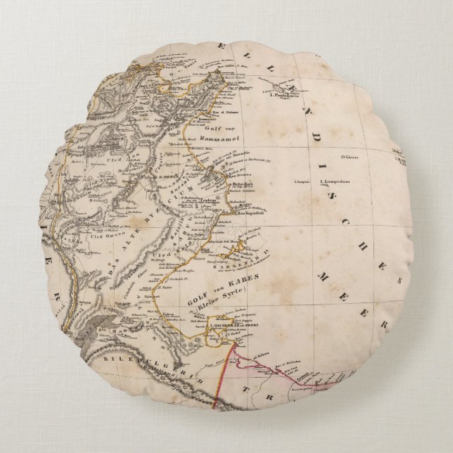 Coussins Ronds La Libye (Devant)