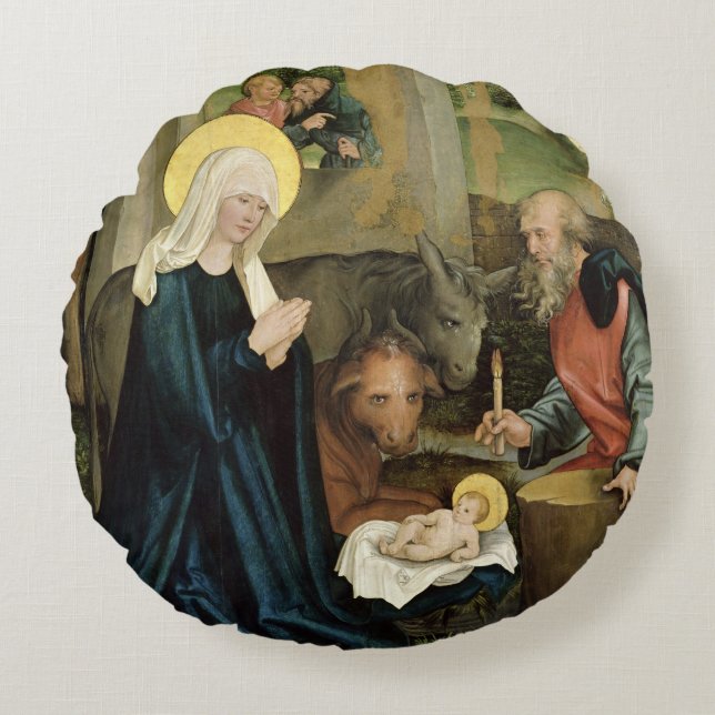 Coussins Ronds La naissance du Christ (Devant)