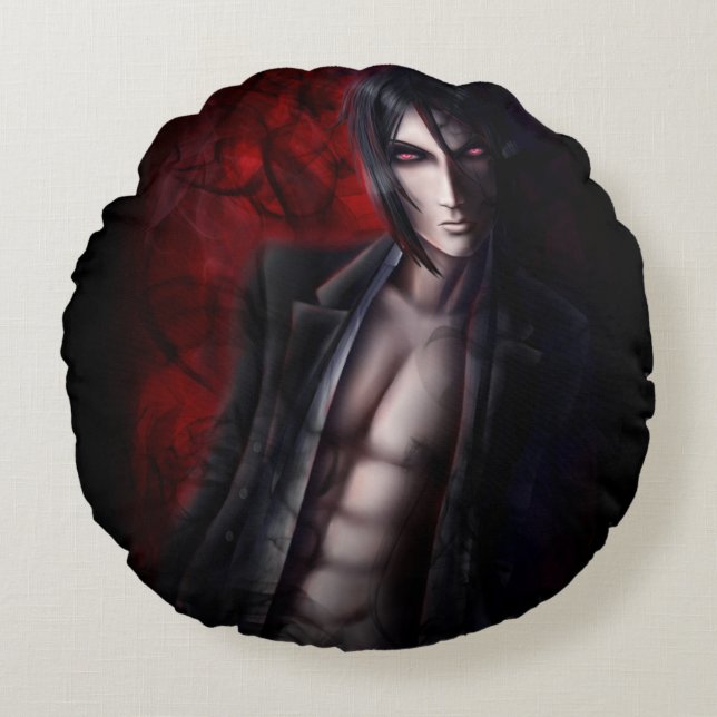 Coussins Ronds La nuit de Falln Devil (Devant)