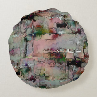 Coussins Ronds La roche colorée prédominait le gris saumon à vert