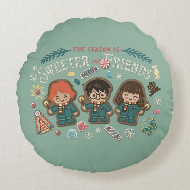 Coussins Ronds La saison est plus douce avec des amis (Devant)