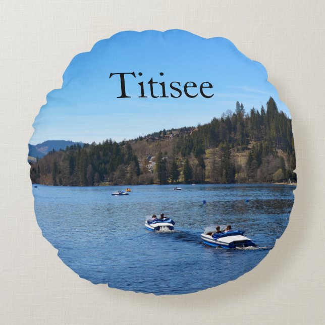Coussins Ronds Lac Titisee dans la Forêt-Noire       (Devant)