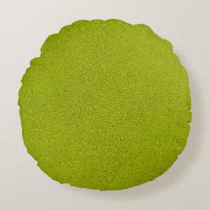 Coussins Ronds L'air de Snuggly Chartreuse Green Suede