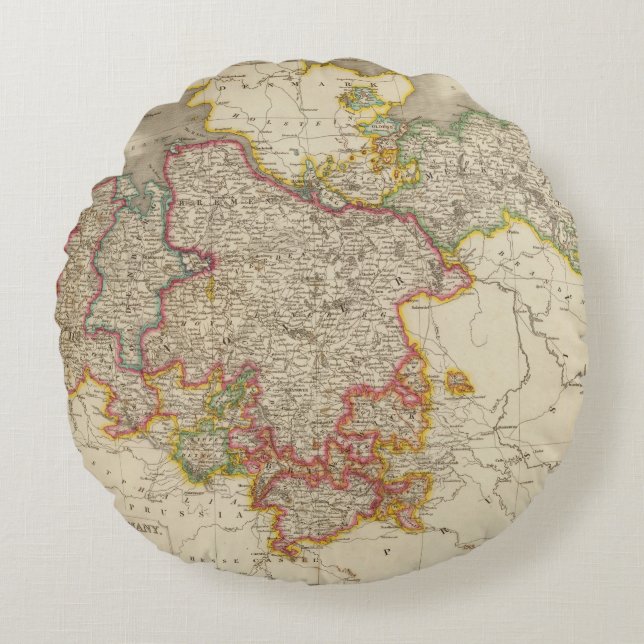 Coussins Ronds L'Allemagne du nord (Devant)