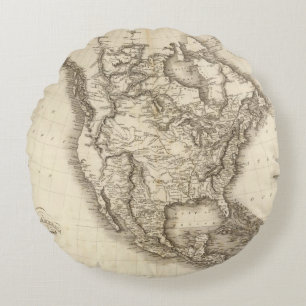 Coussins Ronds L'Amérique du Nord 47