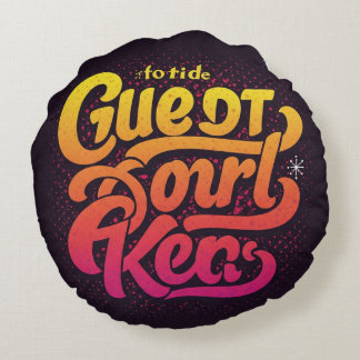 Coussins Ronds "L'Amérique le Grand"