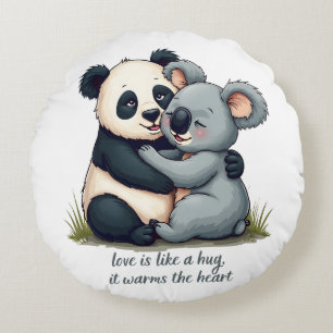 Coussins Ronds L'amour est comme un câlin