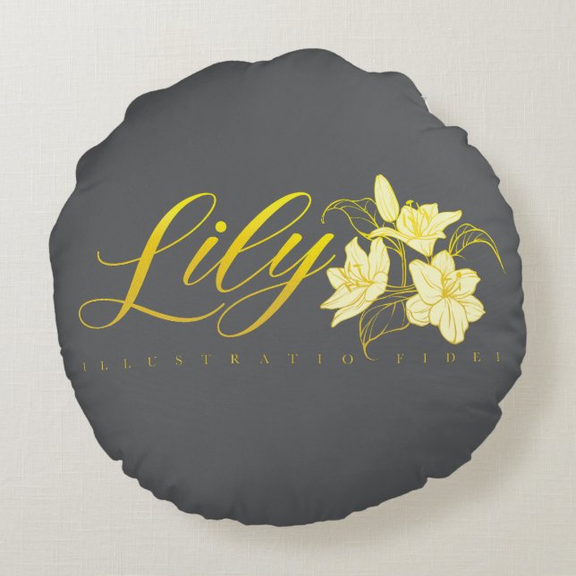 Coussins Ronds Lancer l'oreiller (Dos)