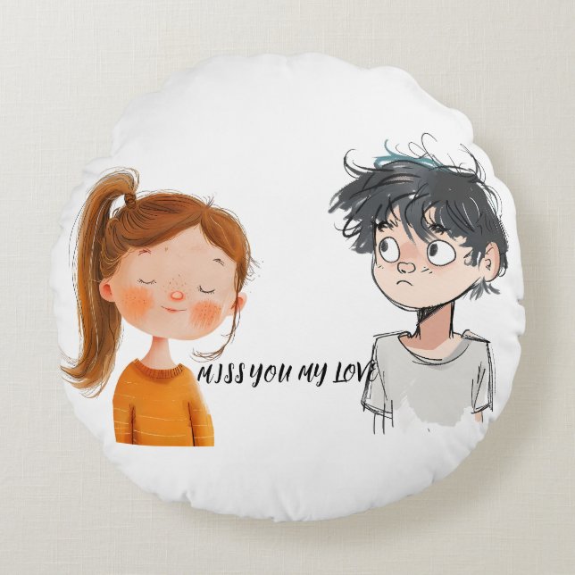 Coussins Ronds Lancer l'oreiller (Devant)