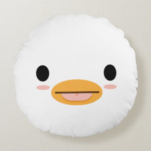 Coussins Ronds Langue du canard de Kawaii "Trop mignonne pour êtr