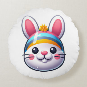 Coussins Ronds Lapin de Pâques