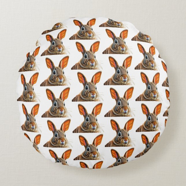 Coussins Ronds "Lapin géant (Devant)