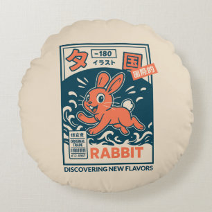 Coussins Ronds Lapin Manga