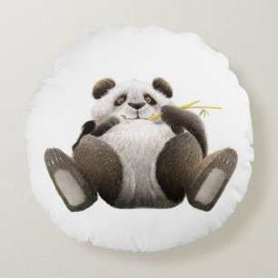 Coussins Ronds Lazy Panda