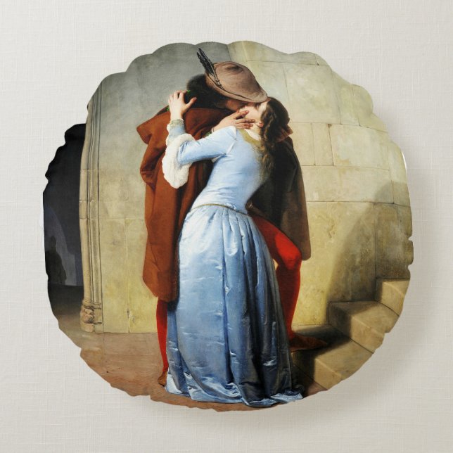 Coussins Ronds Le Baiser - Francesco Hayez Il Bacio  (Devant)