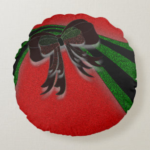 Coussins Ronds Le Bow de Noël -