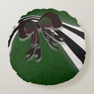 Coussins Ronds Le Bow de Noël -