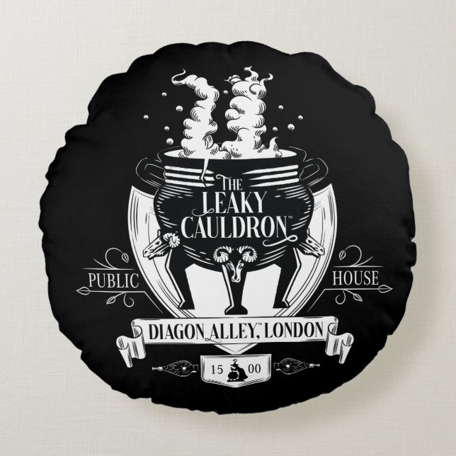 Coussins Ronds LE CAULDRON™ Shop Graphic LEAKY (Devant)