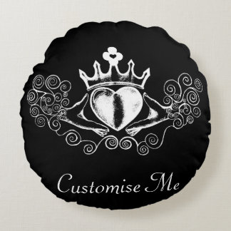 Coussins Ronds Le Claddagh (blanc)