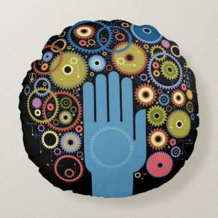 Coussins Ronds Le concept du mouvement