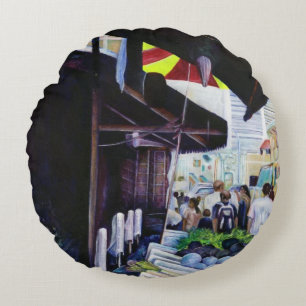 Coussins Ronds Le côté plus léger de la rue Lavender, Singapour