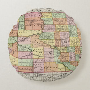 Coussins Ronds Le Dakota du Sud