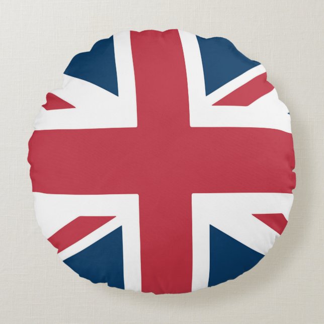 Coussins Ronds Le drapeau britannique Union Jack (Devant)