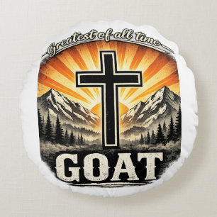 Coussins Ronds Le Meilleur De Tous Les Temps (GOAT) – Croix Chrét