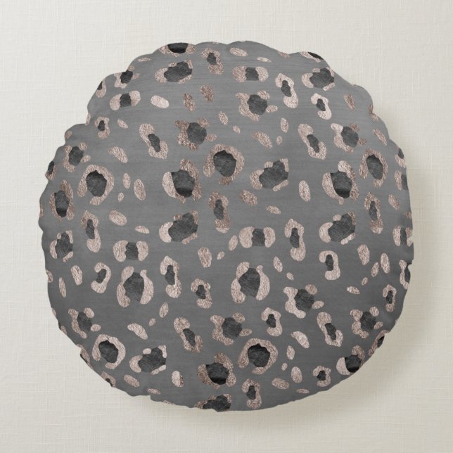 Coussins Ronds Le Poster de animal Leopard Glam n°6 (Devant)