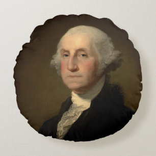 Coussins Ronds Le président américain George Washington, Stuart