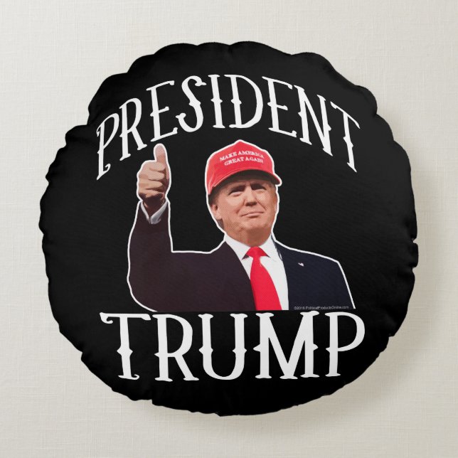 Coussins Ronds Le Président Donald Trump Red Hat manie (Devant)